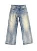 King Of The Denim Series 05 – Vintage Washed Distressed Baggy Jeans With Slight Flare & Cleanfit A-Line Silhouette_mkmklike.com