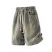 Men's plus Size Loose Casual Versatile American Style Denim Shorts Elastic Waist Trendy Washed Look Summer New_mkmklike.com