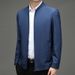 Lunar Apex Hunterson Spring An Autumn New Men's Jacket Soli Color Stan Collar Zipper Long Sleeve Business Casual Coat For Men_mkmklike.com