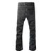 Men's Clothing Jeans Without Stretch Slim Fit Trendy Retro Denim Flared Pants For Men #9305_mkmklike.com