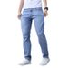 Men's Stretch Slim Fit Business Casual Jeans - Straight Leg Comfort Denim Pants For Office & Everyday Wear (S-2XL)_mkmklike.com