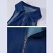 Denim Jumpsuit V Neck Zipper Bell Sleeveless Sexy Outifts Elegant Backpacker Party Summer 2025_mkmklike.com