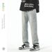Men's Straight Leg Jeans For Autumn - Comfortable Casual Denim Pants With Embroidered Pocket, Versatile For Daily Wear_mkmklike.com