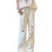 BOY White Graffiti Ripped Jeans For Men Loose Cleanfit American Style High Street Straight Leg Scimitar Flared Pants_mkmklike.com