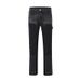 Streetwear Vintage Jeans – Distressed Raw Hem & Lace-Up Detail, High-Waisted Relaxed Fit, Unisex Baggy Denim (S-XL, Cotton Blend)_mkmklike.com