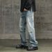 Men's Clothing Workwear Jeans Loose Straight Pants Wide Leg Pants Boys Mopping Pants Street Fashion Casual Trousers_mkmklike.com