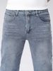 Men's Straight Leg Jeans Stretchy Comfortable Navy Blue Slimming All Seasons_mkmklike.com