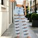 High-Waisted Striped Denim Jeans Light Blue Ripped Loose Straight Leg Sexy Sizzling Cross Border Exclusive for Women_mkmklike.com