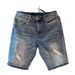 Summer Men's Korean Fashion Hole Baggy Denim Shorts Handsome Young Blue Cargo Jeans Shorts For Men_mkmklike.com