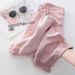 Trendy Girl Closet Plus Size Dopamine Outfit Pink Hollow Out Ripped Jeans For Women Summer Design High Waist Straight Wide Leg Pants_mkmklike.com
