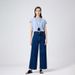 Coolmei Women's 9/10 Length Straight-Leg Pants, 2025 Spring New Style, Non-Stretch, Back Pocket, High-Waisted, Slimming_mkmklike.com