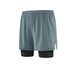 Men's Clothing Two-Piece Sports Shorts Training Pants Fitness Running Marathon Shorts Foot Blue Shorts_mkmklike.com