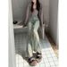 American-style Micro-flared Jeans For Women, Spring And Autumn, High-waisted, Stretchy, Petite-friendly, Slimming,_mkmklike.com