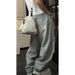 Men's Clothing High End Trendy Embroidered Distressed Casual Jeans Loose Fit Wide Leg Pants Curved Blade Cool And Versatile Niche_mkmklike.com