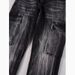 Men's Clothing High Street Retro Jeans - Lightning Ripple Wash, Slim Straight Fit, Multiple Pockets, Vintage Denim Pants (Black, S-3XL)_mkmklike.com