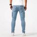 "Men's Slim Fit Side Pocket Jeans – Streetwear Style | Tretch Denim | Urban Utility Pants"_mkmklike.com