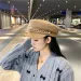 Hot Sale Retro PU Leather Chain Women's Autumn Winter Hats Octagonal Cap for Women Casual Wool Hat British Beret Painter Caps_mkmklike.com