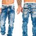 "Men's Straight Leg Jeans Casual Denim Pants With Embroidery Detail Comfortable Cotton Fabric For Hip-Hop Streetwear"_mkmklike.com