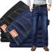 Men's Slim Fit Straight Leg Jeans - Classic Comfort Stretch Denim Pants For Casual & Business Wear_mkmklike.com