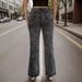 Women's Clothing High-Waisted Flared Jeans – Retro Stretch Denim With Button Detail (S-XXL)_mkmklike.com