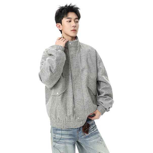 2026 New Men's Spring American Style Trendy High-End Jacket, Vintage Stand-Up Collar Casual Versatile Coat_mkmklike.com