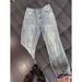 Vintage-Inspired Cat Scratch Jeans For Men - Slim Fit, High Street Straight & Flared Trousers (Blue, S-3xl)_mkmklike.com