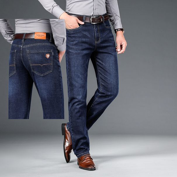 Men's Business Style Loose Straight Leg Jeans Spring Autumn Trousers Factory Direct Supply Denim_mkmklike.com