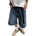 Unisex Oversized Denim Shorts – Streetwear Relaxed Fit With Adjustable Belt (S-3XL, Washed Blue, Mid-Rise, Straight Leg, Machine Washable)_mkmklike.com