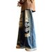 Ripped Jeans Men's American Retro Loose Wide Legs Straight Fried Street Ruffian Handsome Long Pants Tide_mkmklike.com
