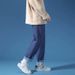 Men's Trendy Loose Straight Leg Jeans Casual Long Pants Spring Autumn Summer Korean Style Cropped_mkmklike.com