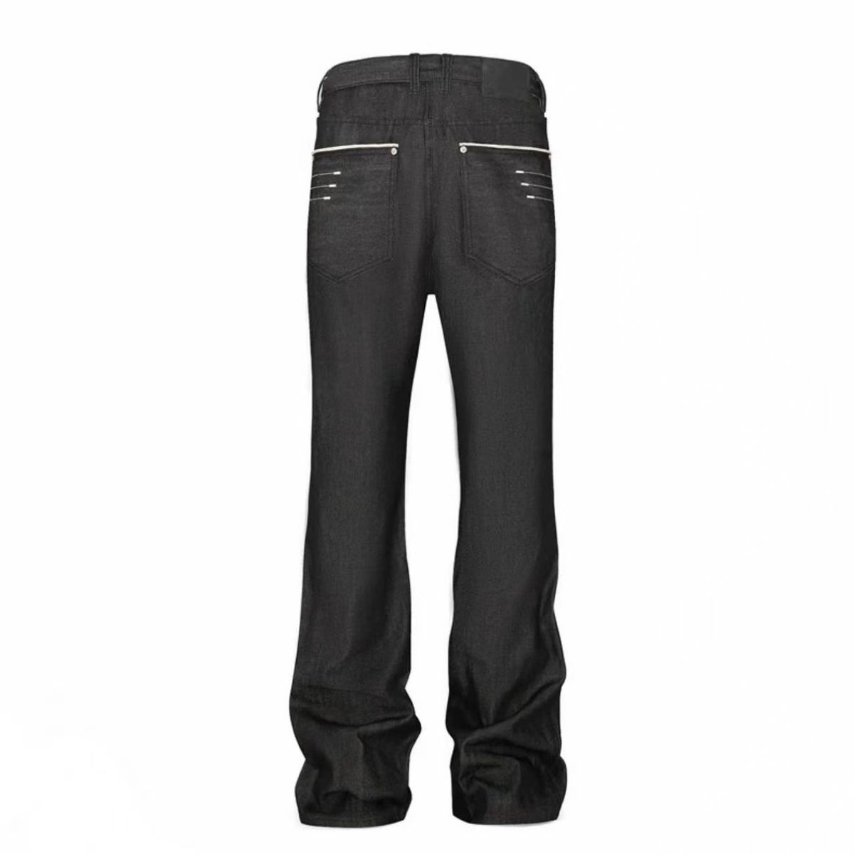 Slim Fit Bootcut Raw Denim Jeans Four-Line Embroidery Comfortable Stretch Premium Everyday Wear Men's Clothing_mkmklike.com