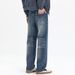 New Cleanfit Jeans Men's Loose Straight Versatile American Retro Double Craft Washed Trendy Brand Large Size K11 Denim Eight Barrels Xiansen Knowledge_mkmklike.com