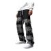 Pulse High Street Tassel Patchwork Straight Wide-Leg Pants European And American Plus Size Men's Jeans Cross-Border Exclusive_mkmklike.com