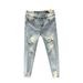 Men's Distressed Slim Fit Jeans - Stretch Skinny Ripped Denim Pants, Cropped Ankle-Length Casual Streetwear_mkmklike.com