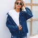 Women's Clothing Retro Washed Denim Jacket Top_mkmklike.com