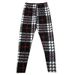 New European And American Style Printed Casual Red Plaid High-waisted Stretch Leggings Women, Suitable For Outerwear_mkmklike.com
