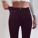 Women’s Clothing Women's High Waist Stretch Jeans Street Style Skinny Jeans Smart Casual Wear Solid Color Metallic_mkmklike.com