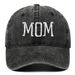 Unisex Washed cotton DAD MOM embroidered baseball cap Vintage sports casual duck tongue Hat tidal sun hat_mkmklike.com