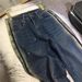 Women's Clothing Heavy Duty Hot Diamond Jeans High Waist Slimming High Elastic Dark Blue Washed Straight Pants_mkmklike.com
