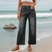 Women's Clothing Spring And Autumn New Jeans Loose Casual Versatile Simple Slim Straight Pants For Women_mkmklike.com