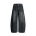 Pulse Leopard Print Scimitar Pants Vintage Trendy Loose European Street Style Cool American Retro Streetwear Jeans Men_mkmklike.com