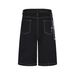 Men's Clothing Retro Seven Point Wide Leg Jeans Summer New Straight High Waist Loose Street Style Mid Length Pants_mkmklike.com