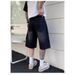 Men's Clothing Men's Summer Workwear Jeans Loose Straight Leg Mid Length Shorts Retro Washed Style Casual Mid Length Shorts_mkmklike.com