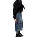 Unisex Wide-Leg Cargo Denim Shorts – Streetwear Casual Seven-Pants With Relaxed Fit For Men & Women_mkmklike.com