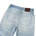 Men's Light Blue Washed Distressed Wide Leg Jeans Retro American Style High Street Baggy Straight Leg Floor Length_mkmklike.com
