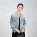 Women's Clothing Petite Slimming Denim Jacket Women's Casual Retro Style Short Top For Autumn_mkmklike.com