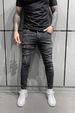 Men's Clothing Retro Slim Fit Ripped Stretch Men's Jeans Simple Skinny Jeans For Casual Wear_mkmklike.com