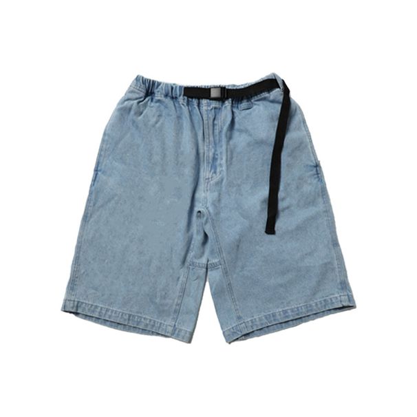 Men's Clothing Denim Shorts Loose Straight Casual Japanese Style Trendy Washed Shorts Men_mkmklike.com