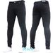 Shaping And Slimming Stretch Denim Men's Pants - Black Tight Short Pants For Men_mkmklike.com