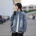 Loom Style Side Stripe Denim For Men, Spring Autumn, Retro High-End Feel, European And American Trendy Brand, Striped Stand_mkmklike.com